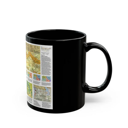 USA - Pacific Northwest 2 (1986) (Map) Black Coffee Mug-Go Mug Yourself