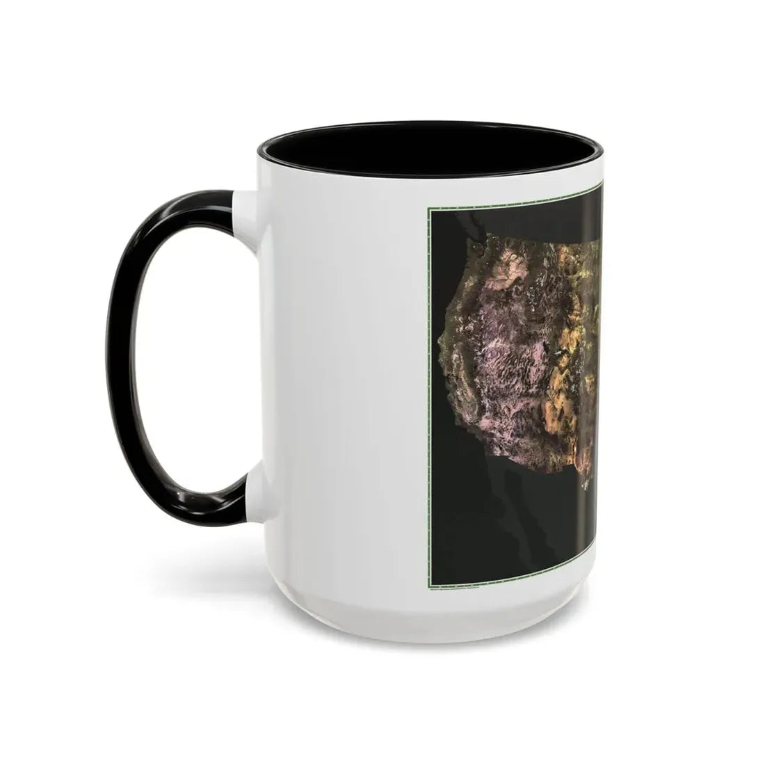 USA - Portrait U.S.A (1976) (Map) Accent Coffee Mug - Go Mug Yourself