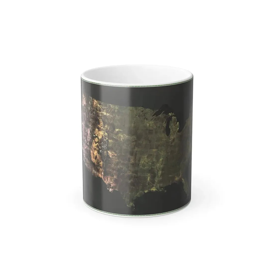 USA - Portrait U.S.A (1976) (Map) Color Changing Mug 11oz Default Title - Go Mug Yourself