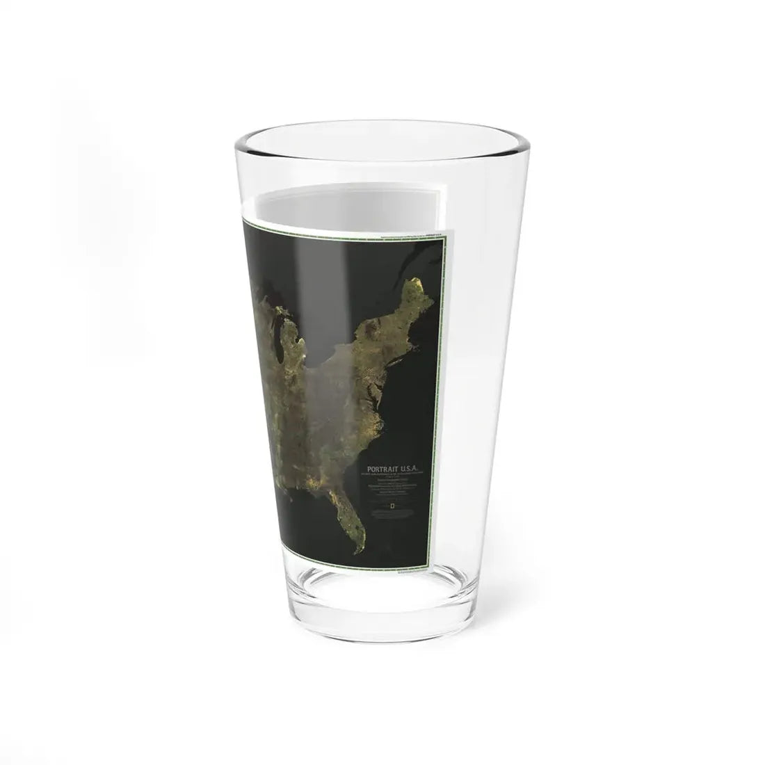 USA - Portrait U.S.A (1976) (Map) Pint Glass 16oz - Go Mug Yourself