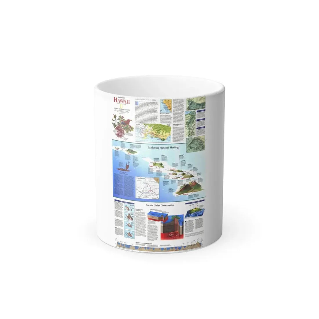 USA - Rediscovering Hawaii (1995) (Map) Color Changing Mug 11oz Default Title 11oz - Go Mug Yourself