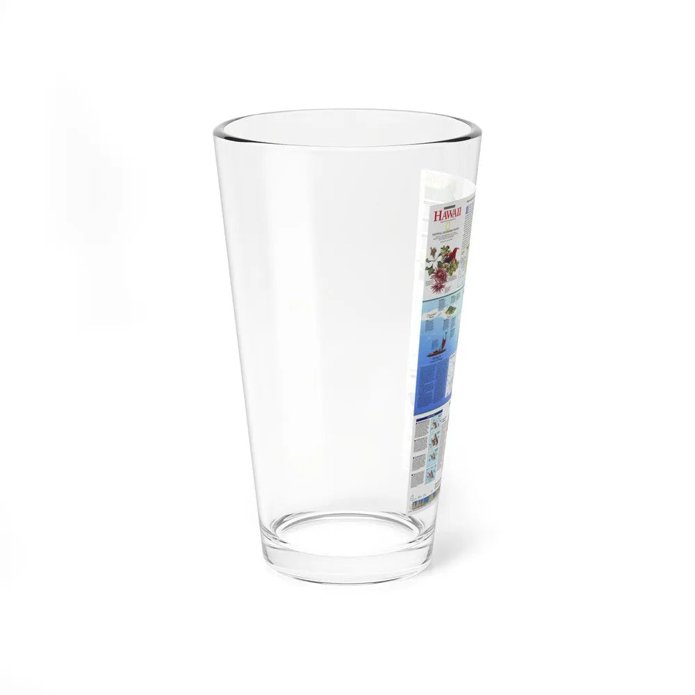 USA - Rediscovering Hawaii (1995) (Map) Pint Glass 16oz-Go Mug Yourself