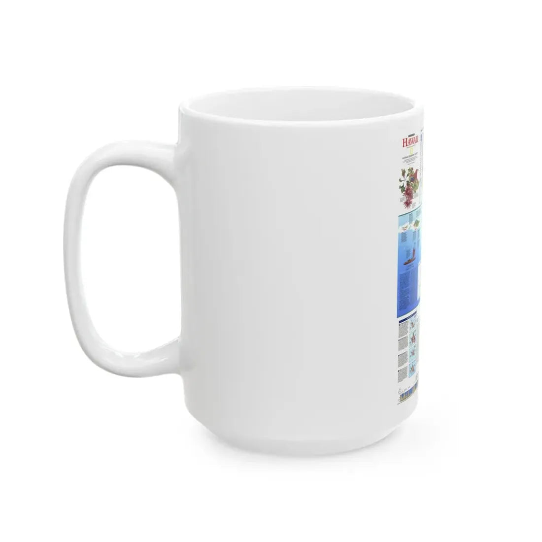 USA - Rediscovering Hawaii (1995) (Map) White Coffee Mug - Go Mug Yourself