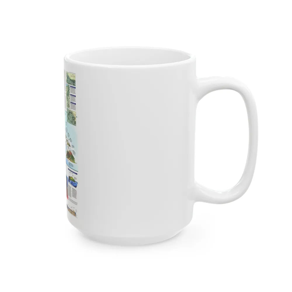 USA - Rediscovering Hawaii (1995) (Map) White Coffee Mug-Go Mug Yourself