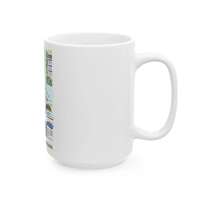 USA - Rediscovering Hawaii (1995) (Map) White Coffee Mug - Go Mug Yourself