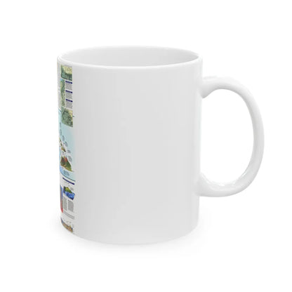 USA - Rediscovering Hawaii (1995) (Map) White Coffee Mug-Go Mug Yourself