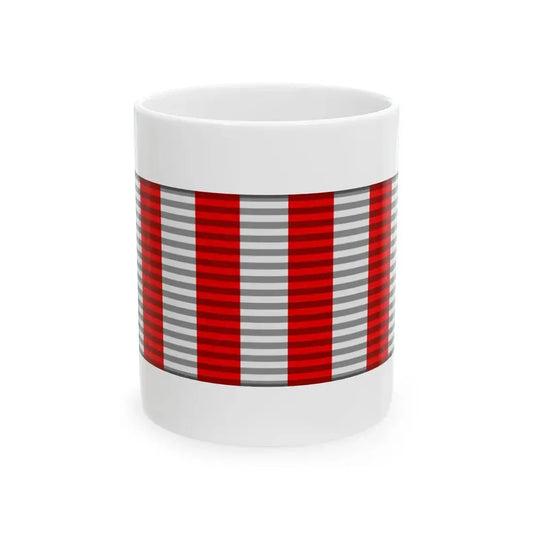 USA Ribbon (United States) White Coffee Mug 11oz - Go Mug Yourself
