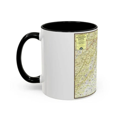 USA - Round About the Nation's Capital (1956) (Map) Accent Coffee Mug - Go Mug Yourself