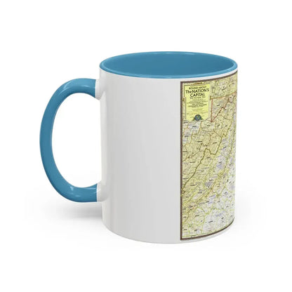USA - Round About the Nation's Capital (1956) (Map) Accent Coffee Mug - Go Mug Yourself