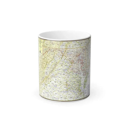 USA - Round About the Nation's Capital (1956) (Map) Color Changing Mug 11oz Default Title - Go Mug Yourself