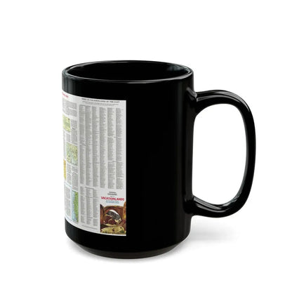 USA - Scenic Treasures and Historic Sites (1966) (Map) Black Coffee Mug - Go Mug Yourself