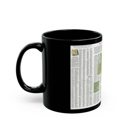 USA - Scenic Treasures and Historic Sites (1966) (Map) Black Coffee Mug-Go Mug Yourself