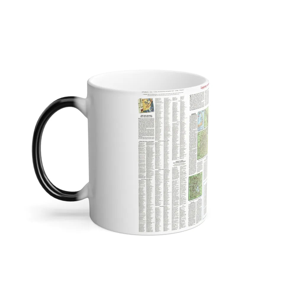 USA - Scenic Treasures and Historic Sites (1966) (Map) Color Changing Mug 11oz-Go Mug Yourself