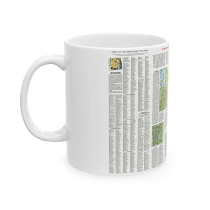 USA - Scenic Treasures and Historic Sites (1966) (Map) White Coffee Mug - Go Mug Yourself