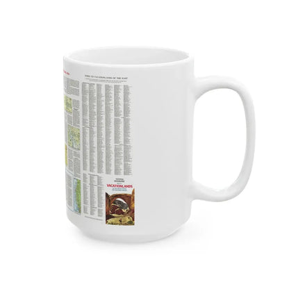 USA - Scenic Treasures and Historic Sites (1966) (Map) White Coffee Mug - Go Mug Yourself