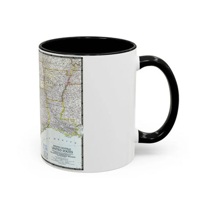 USA - South Central (1947) (Map) Accent Coffee Mug - Go Mug Yourself