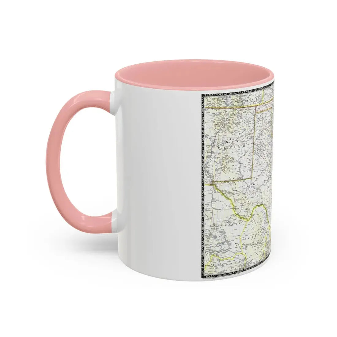 USA - South Central (1947) (Map) Accent Coffee Mug - Go Mug Yourself