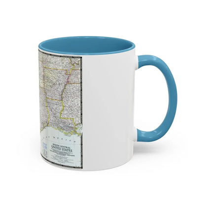 USA - South Central (1947) (Map) Accent Coffee Mug - Go Mug Yourself
