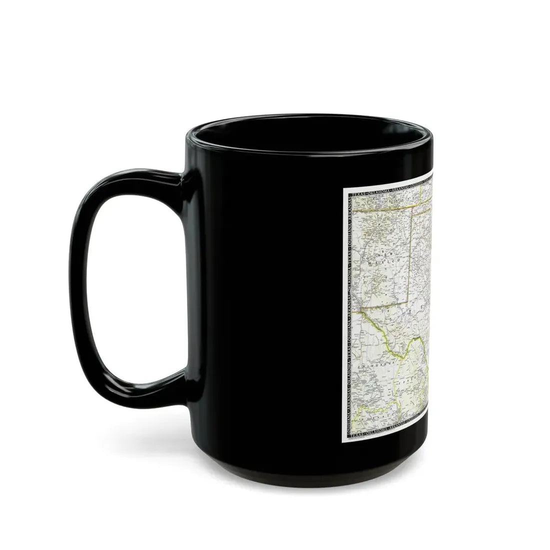 USA - South Central (1947) (Map) Black Coffee Mug - Go Mug Yourself