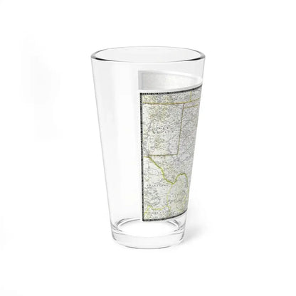 USA - South Central (1947) (Map) Pint Glass 16oz - Go Mug Yourself