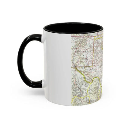 USA - South Central (1961) (Map) Accent Coffee Mug - Go Mug Yourself