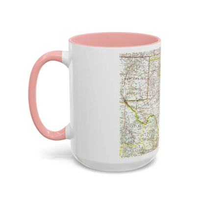 USA - South Central (1961) (Map) Accent Coffee Mug - Go Mug Yourself