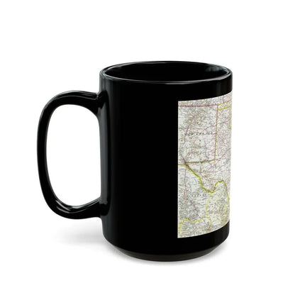 USA - South Central (1961) (Map) Black Coffee Mug - Go Mug Yourself
