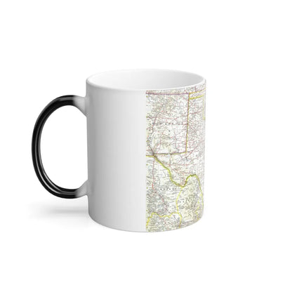 USA - South Central (1961) (Map) Color Changing Mug 11oz-Go Mug Yourself