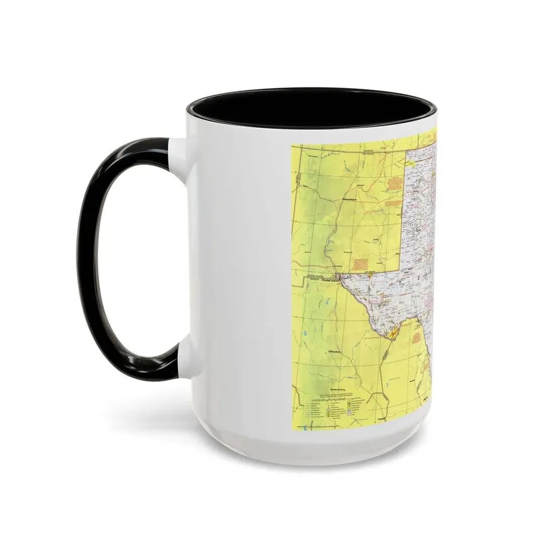USA - South Central States 1 (1974) (Map) Accent Coffee Mug - Go Mug Yourself