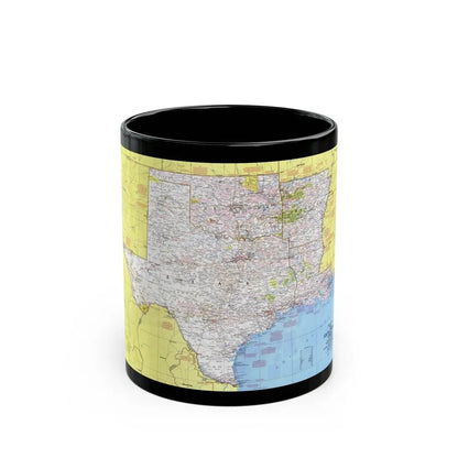 USA - South Central States 1 (1974) (Map) Black Coffee Mug 11oz - Go Mug Yourself