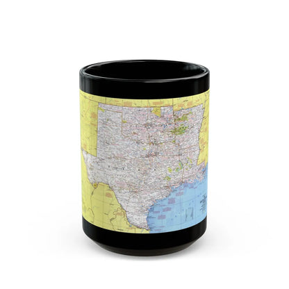 USA - South Central States 1 (1974) (Map) Black Coffee Mug-15oz-Go Mug Yourself