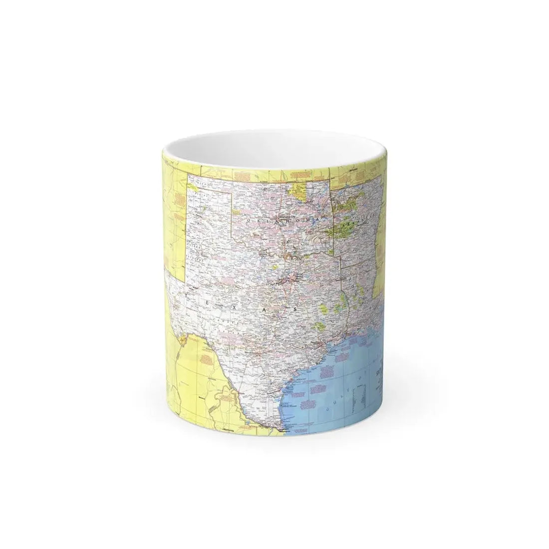 USA - South Central States 1 (1974) (Map) Color Changing Mug 11oz Default Title - Go Mug Yourself