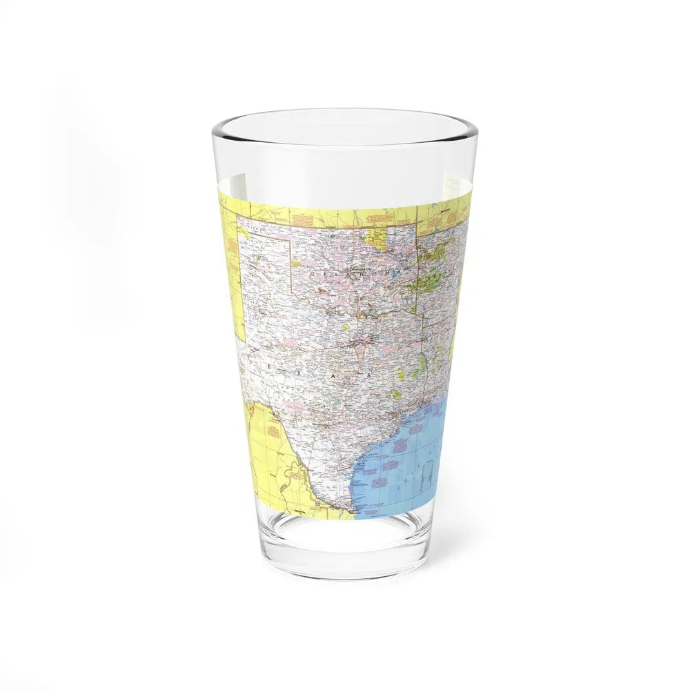 USA - South Central States 1 (1974) (Map) Pint Glass 16oz-16oz-Go Mug Yourself