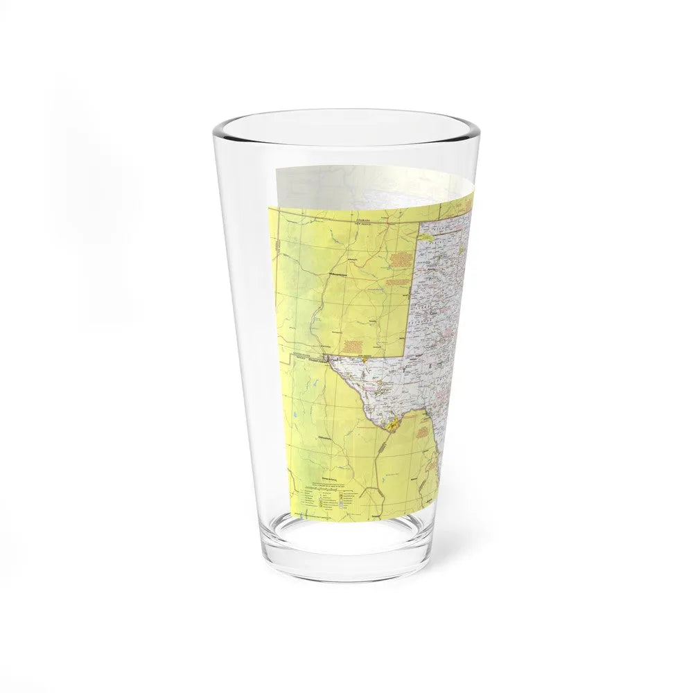 USA - South Central States 1 (1974) (Map) Pint Glass 16oz-Go Mug Yourself