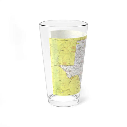 USA - South Central States 1 (1974) (Map) Pint Glass 16oz - Go Mug Yourself