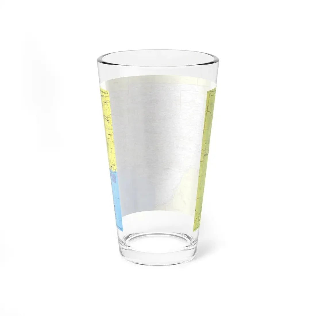 USA - South Central States 1 (1974) (Map) Pint Glass 16oz - Go Mug Yourself