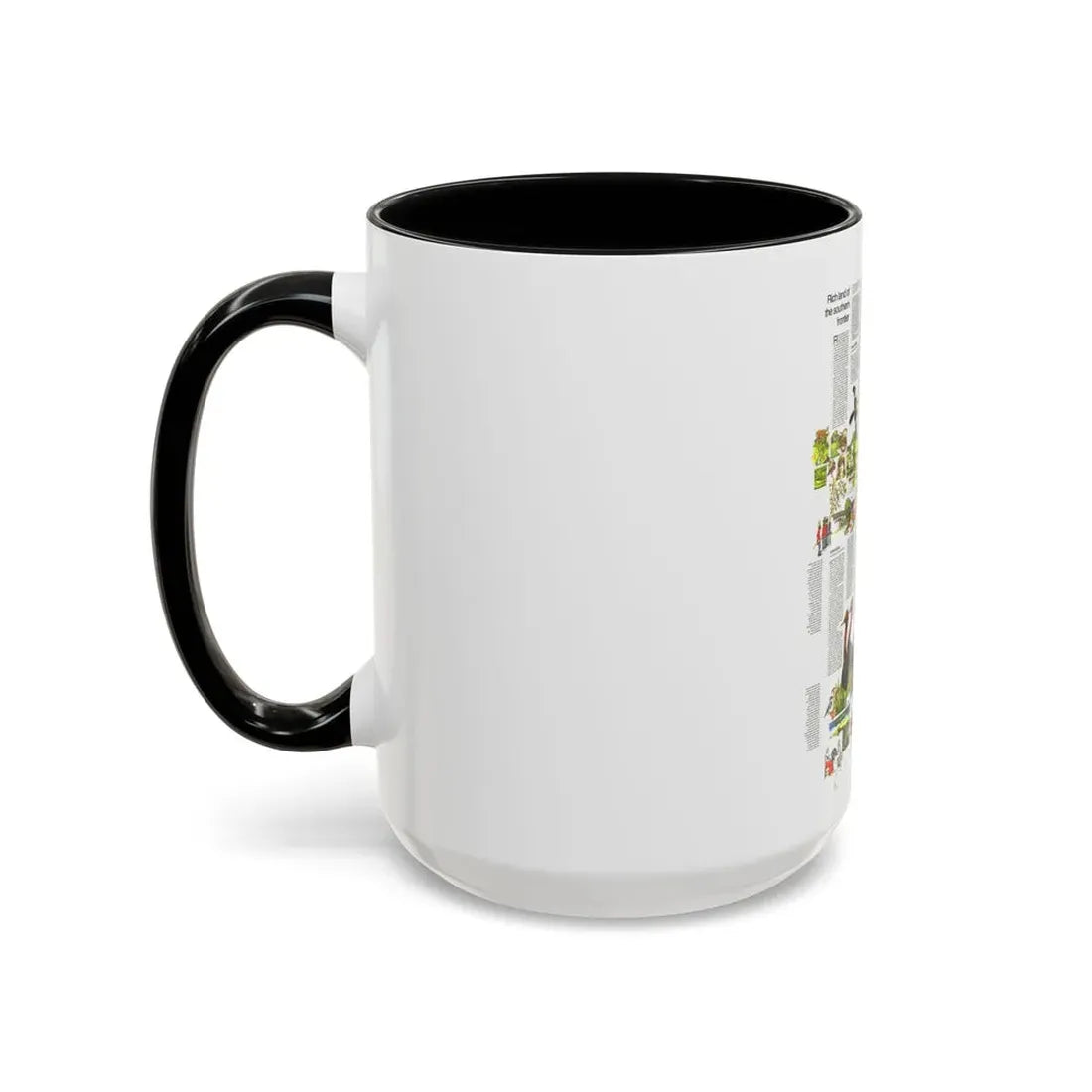 USA - South Central States 2 (1974) (Map) Accent Coffee Mug - Go Mug Yourself