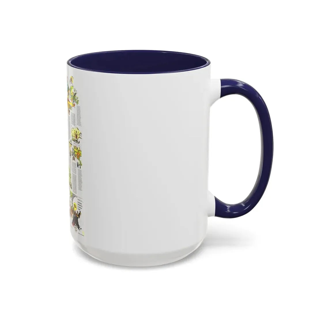 USA - South Central States 2 (1974) (Map) Accent Coffee Mug - Go Mug Yourself