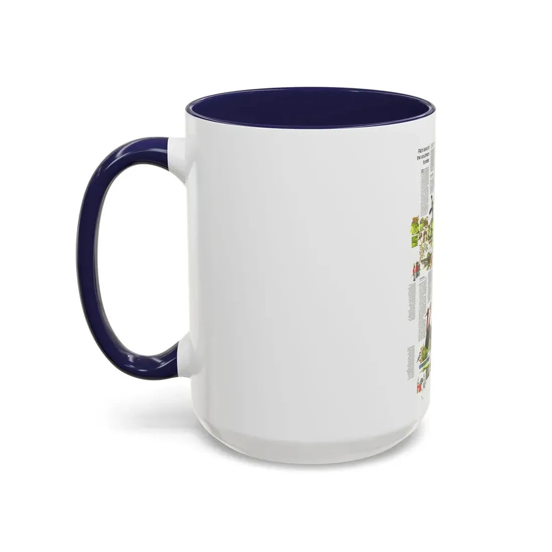 USA - South Central States 2 (1974) (Map) Accent Coffee Mug - Go Mug Yourself