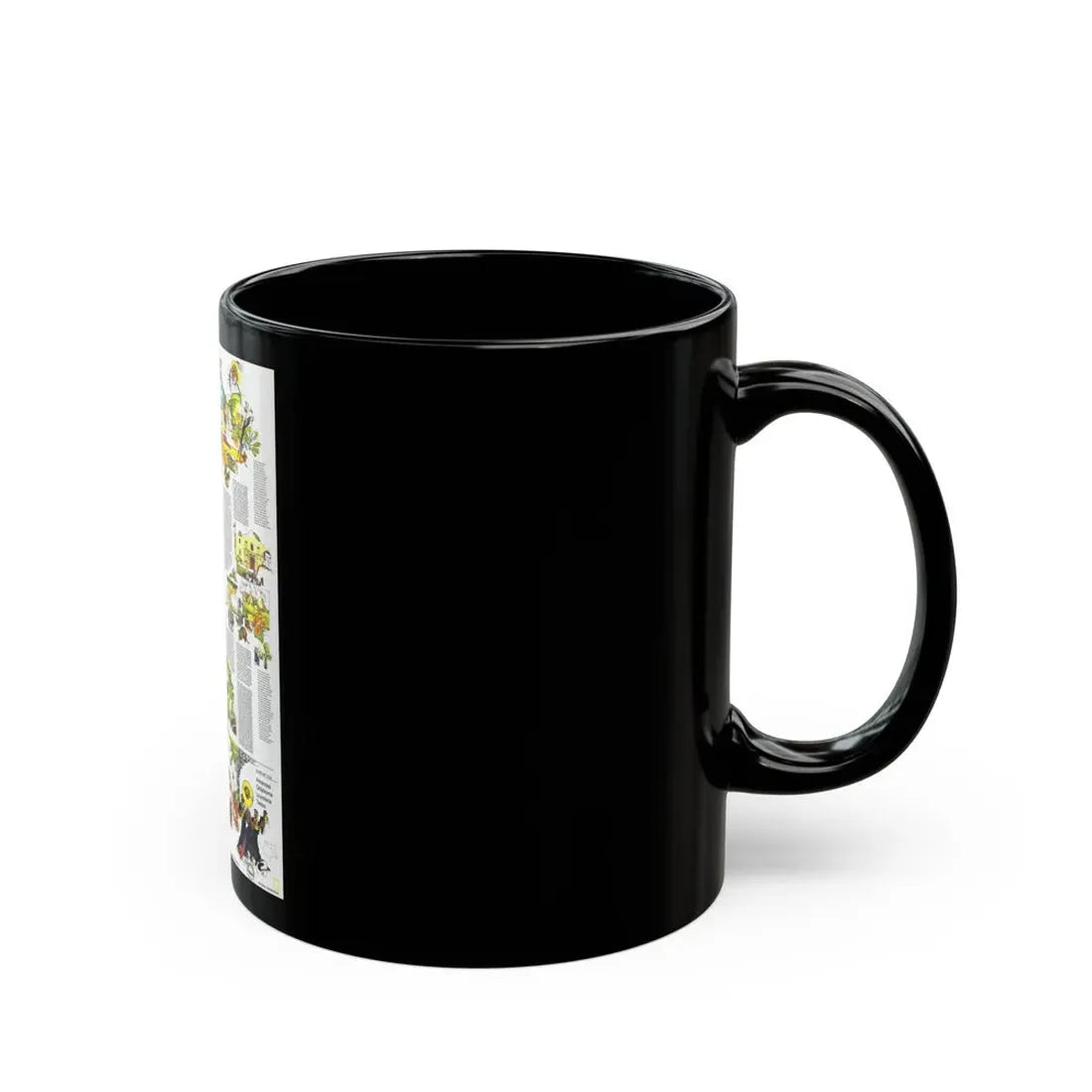 USA - South Central States 2 (1974) (Map) Black Coffee Mug - Go Mug Yourself