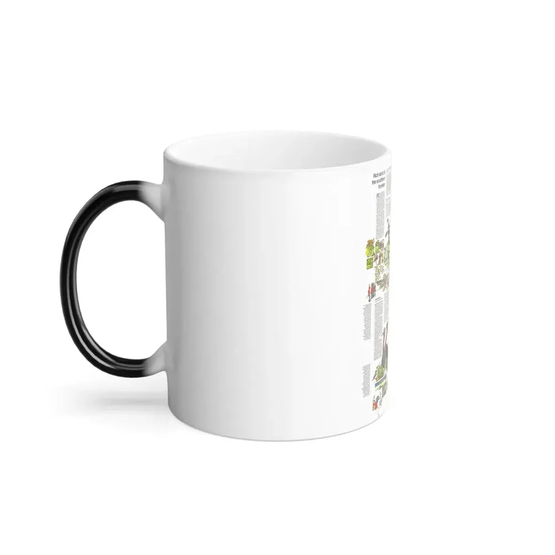 USA - South Central States 2 (1974) (Map) Color Changing Mug 11oz - Go Mug Yourself