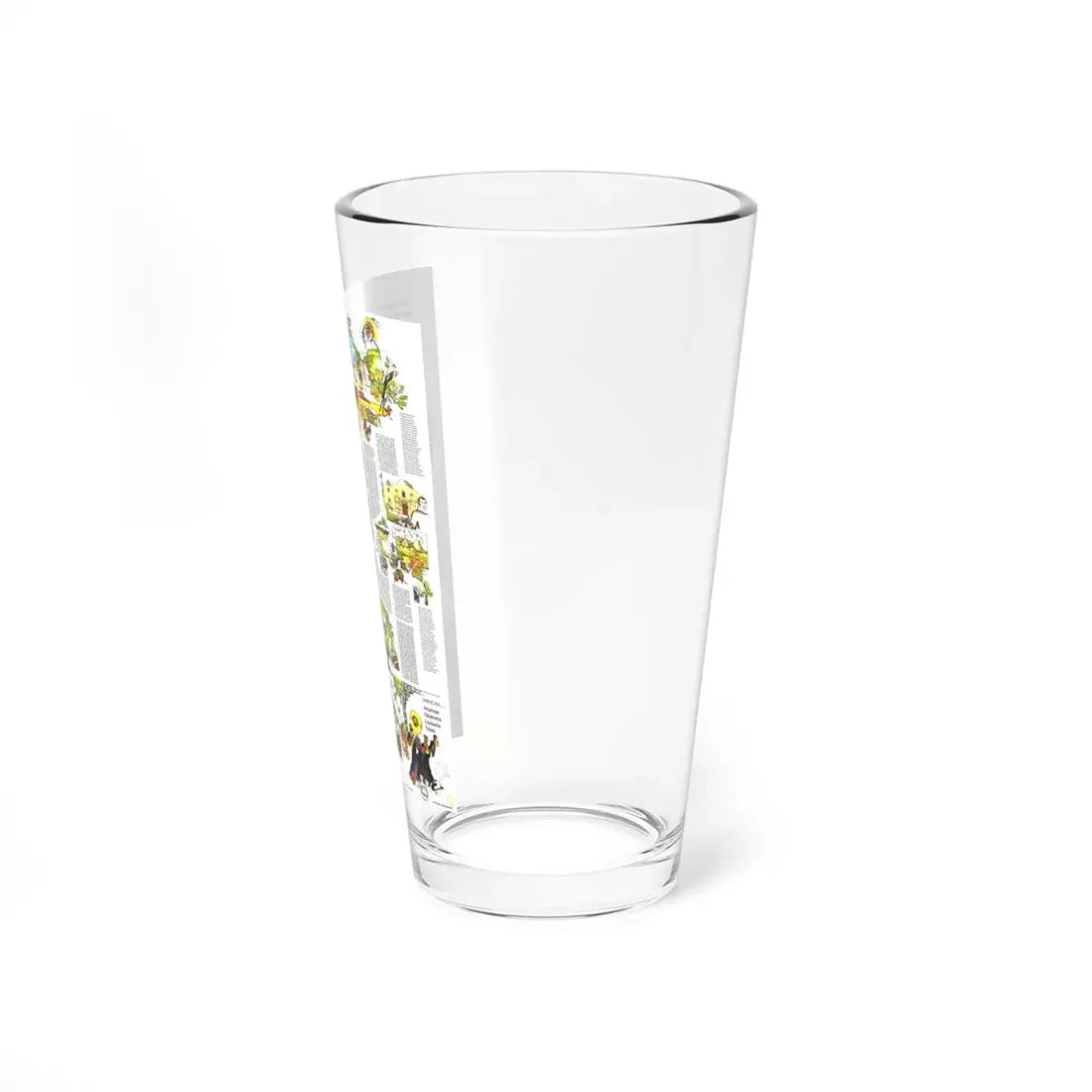 USA - South Central States 2 (1974) (Map) Pint Glass 16oz - Go Mug Yourself