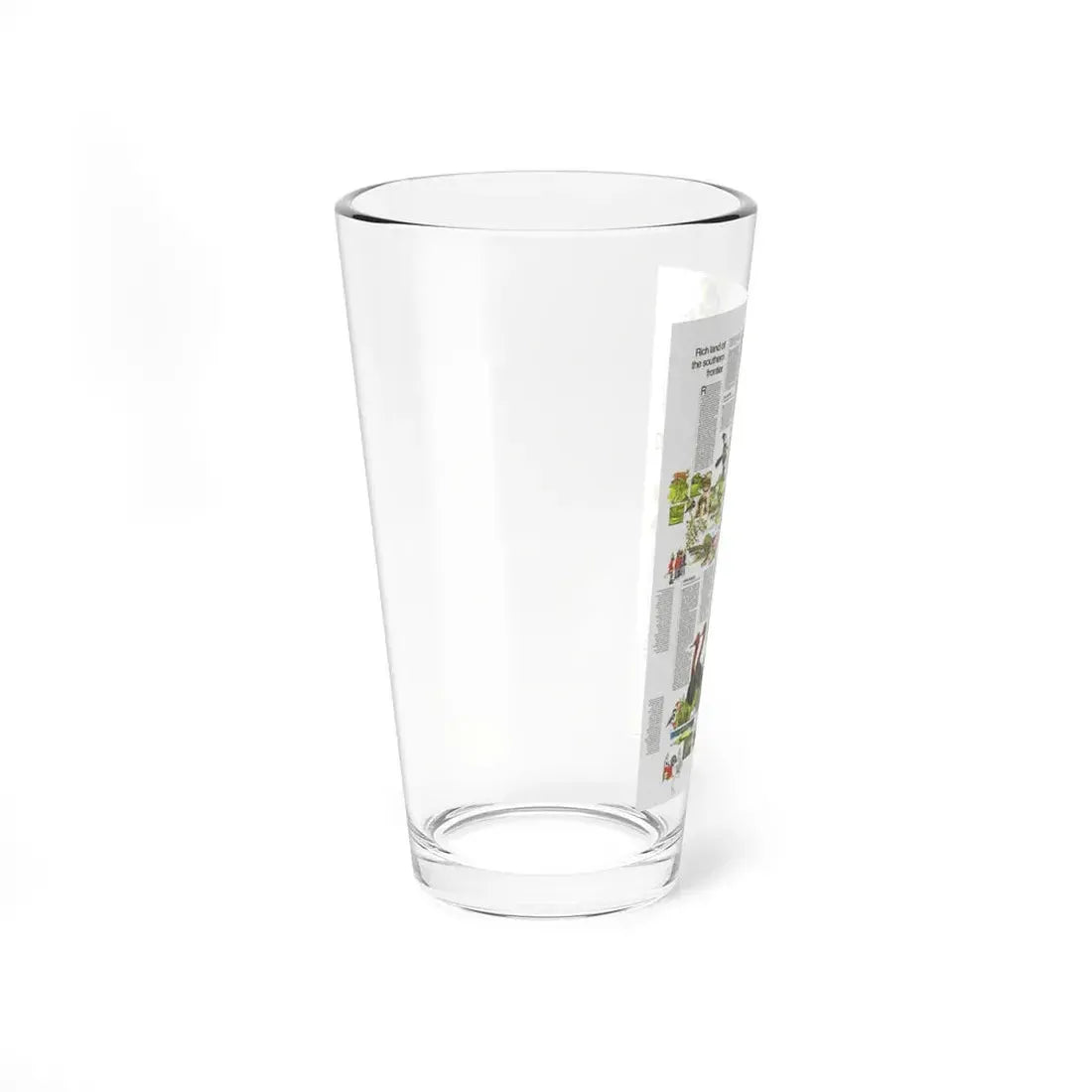 USA - South Central States 2 (1974) (Map) Pint Glass 16oz - Go Mug Yourself