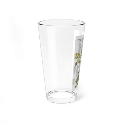 USA - South Central States 2 (1974) (Map) Pint Glass 16oz - Go Mug Yourself