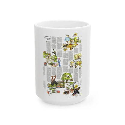 USA - South Central States 2 (1974) (Map) White Coffee Mug 15oz - Go Mug Yourself