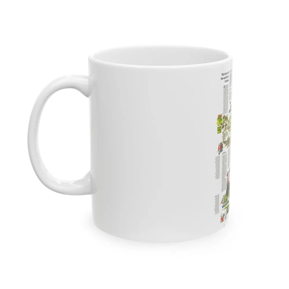 USA - South Central States 2 (1974) (Map) White Coffee Mug-Go Mug Yourself