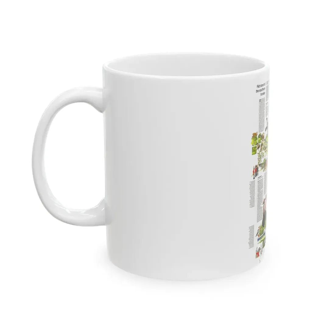 USA - South Central States 2 (1974) (Map) White Coffee Mug - Go Mug Yourself