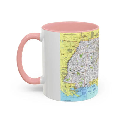 USA - Southeast 1 (1975) (Map) Accent Coffee Mug - Go Mug Yourself