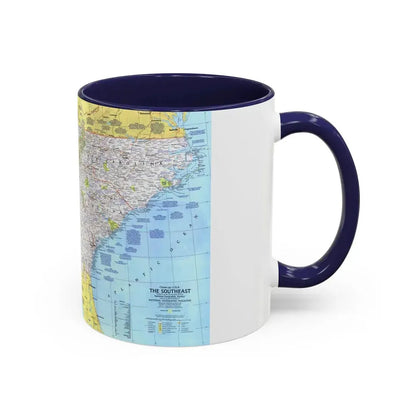 USA - Southeast 1 (1975) (Map) Accent Coffee Mug - Go Mug Yourself