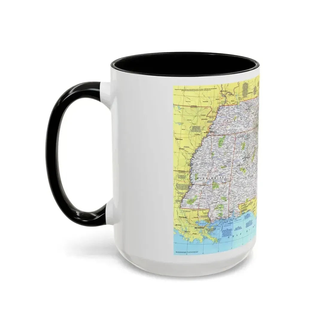 USA - Southeast 1 (1975) (Map) Accent Coffee Mug - Go Mug Yourself